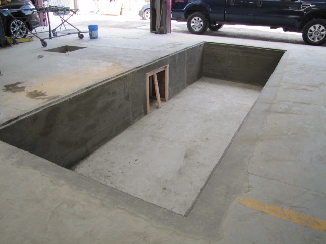 down draft paint booth pit